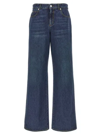 Alexander Mcqueen Denim Jeans In Blue