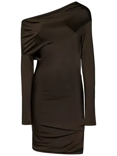 Alexander Mcqueen Dress In Brown