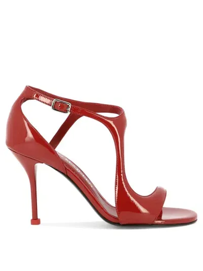 Alexander Mcqueen Fierce And Fiery: Red Sandals For The Modern Woman