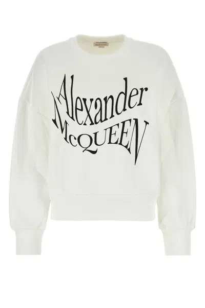 Alexander Mcqueen Sweatshirts In White