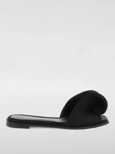 Alexander Mcqueen Flat Sandals  Woman Color Black