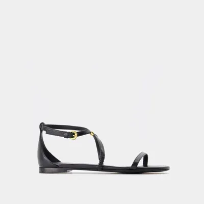 Alexander Mcqueen Harness Sandals In Black