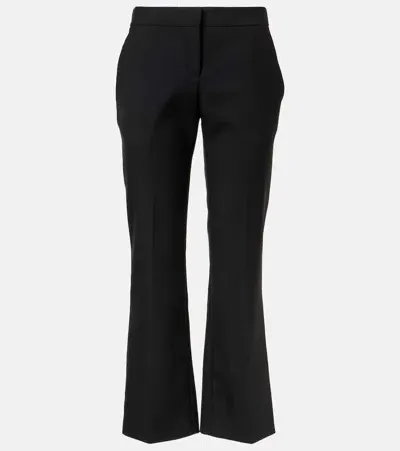 Alexander Mcqueen High-rise Flared Pants In Black