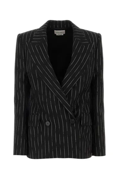 Alexander Mcqueen Jackets And Vests In Black