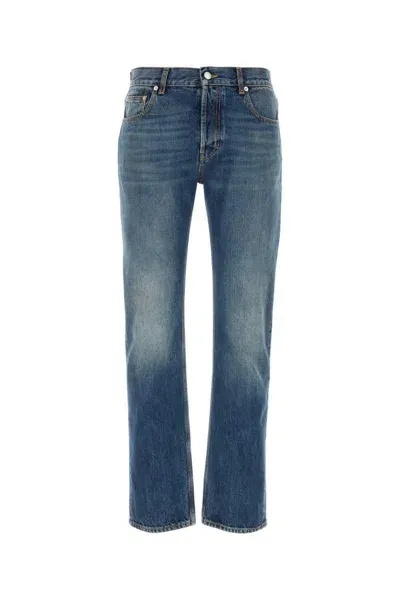 Alexander Mcqueen Jeans In Blue