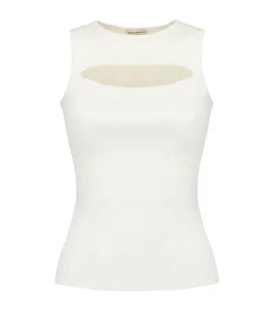 Alexander Mcqueen Keyhole Top In White