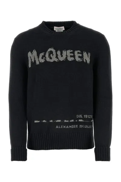 Alexander Mcqueen Knitwear In Grey