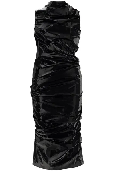 Alexander Mcqueen Laminated Jersey Dress