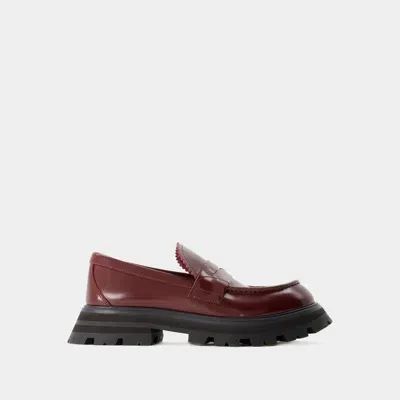 Alexander Mcqueen Loafers In Burgundy