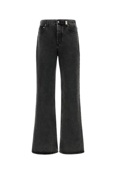 Alexander Mcqueen Low Rise Baggy Jean-52 Nd  Male In Gray