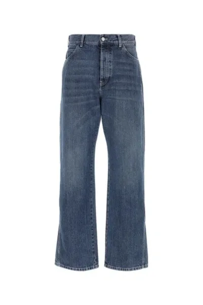 Alexander Mcqueen Man Denim Jeans In Blue