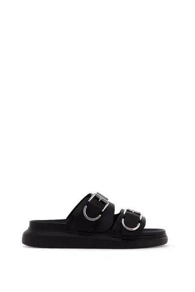 Alexander Mcqueen Men's Hybrid Slides In Black