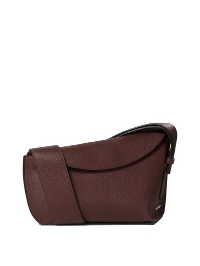 Alexander Mcqueen Men's "sling" Crossbody Bag In Bordeaux