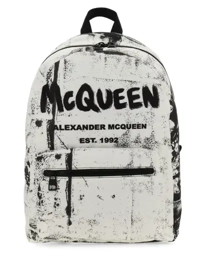 Alexander Mcqueen Metropolitan Backpack In Black