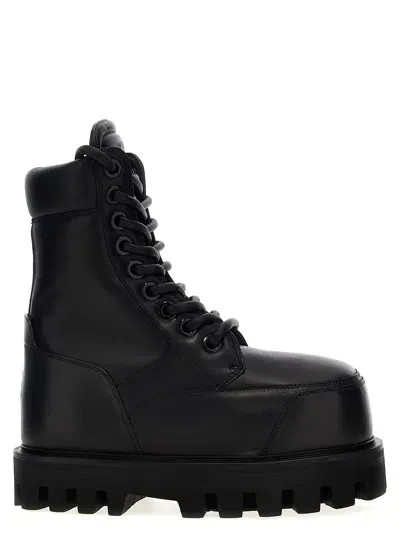 Alexander Mcqueen H.boot S.rubber-40 Nd  Female In Black