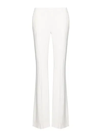 Alexander Mcqueen Narrow Bootcut Pants In White