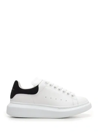 Alexander Mcqueen Oversize Sneakers With Black Heel In White