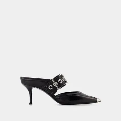 Alexander Mcqueen Oversized Sandals In Black