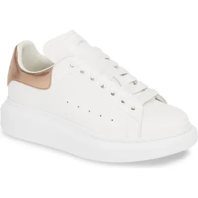 Alexander Mcqueen Oversized Sneaker In Ivory/gold