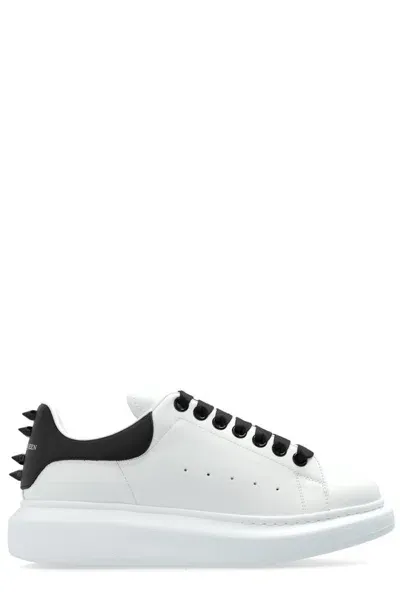 Alexander Mcqueen Oversized Spiked Sneakers In White