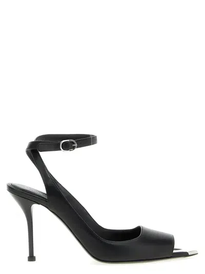 Alexander Mcqueen Punk Sandals In Black