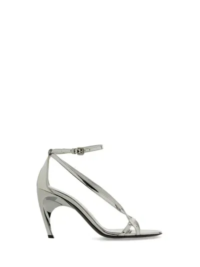 Alexander Mcqueen Sandal Armadillo In Silver