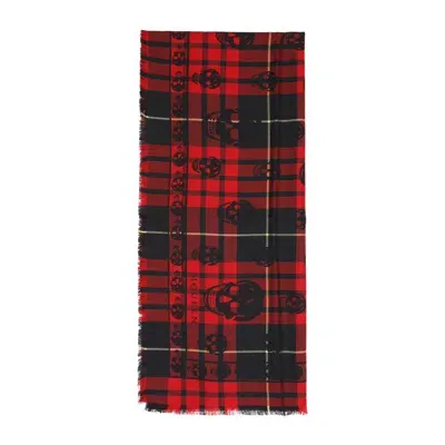 Alexander Mcqueen Scarf In Red