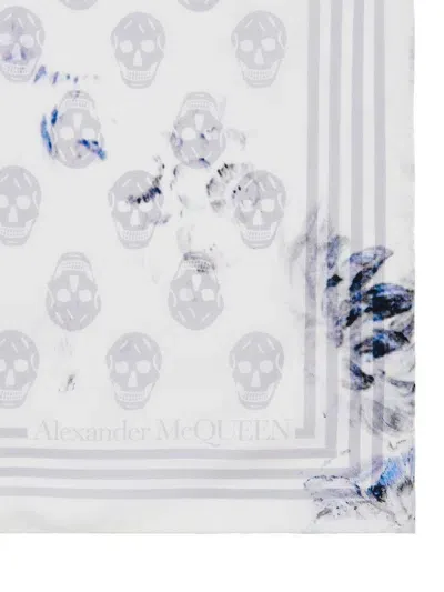 Alexander Mcqueen Scarfs In White