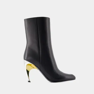 Alexander Mcqueen Seal Ankle Boots -  - Calfskin - Black