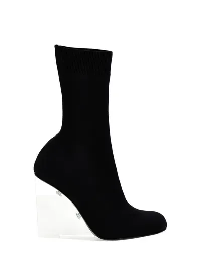 Alexander Mcqueen 'shard' Ankle Boots In Black