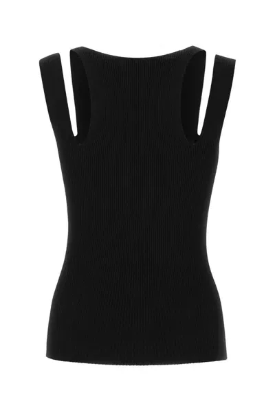 Alexander Mcqueen Black Viscose Blend Top