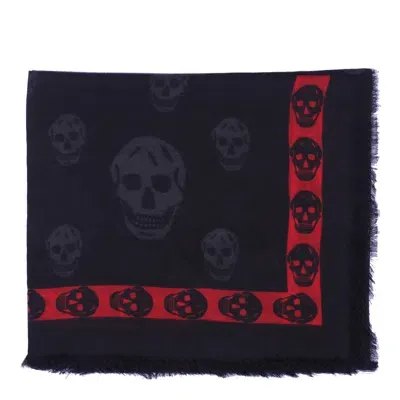 Alexander Mcqueen Skull Band Scarf In Black