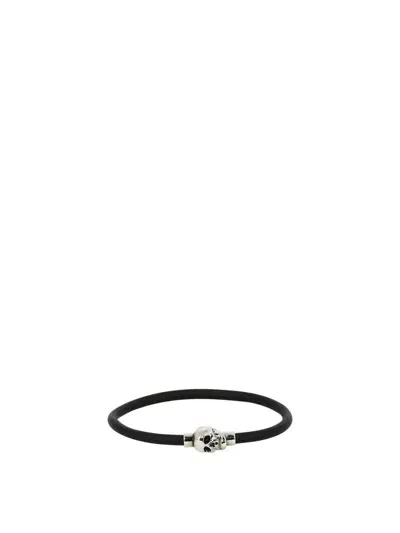 Alexander Mcqueen "skull" Bracelet In Black