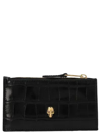 Alexander Mcqueen Card Holder In Black