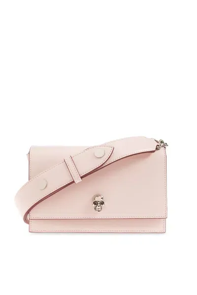 Alexander Mcqueen Skull Small Shoulder Bag In Pink