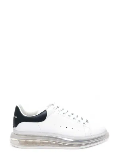 Alexander Mcqueen Leather Sneaker In White & Black