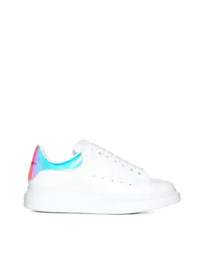 Alexander Mcqueen Sneakers In White/shock Pink