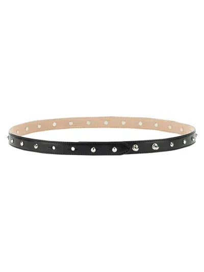 Alexander Mcqueen Studded Belt In Black