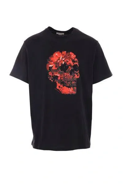 Alexander Mcqueen T-shirts And Polos In Blackred