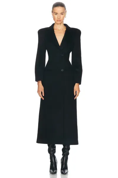 Alexander Mcqueen Tailored Coat In Black