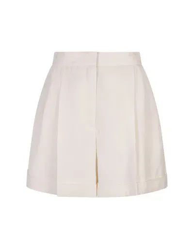 Alexander Mcqueen Tailored Shorts In White Viscose