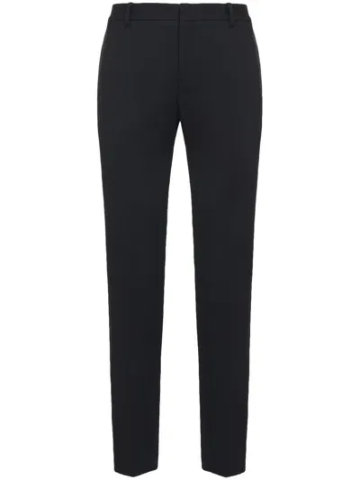 Alexander Mcqueen Tailored Tapered Trousers In Black