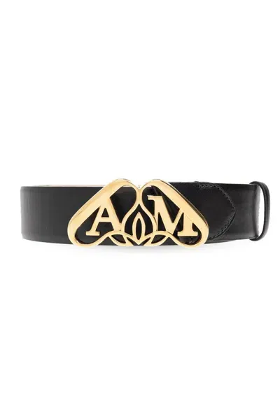 Alexander Mcqueen The Seal Belt In Black