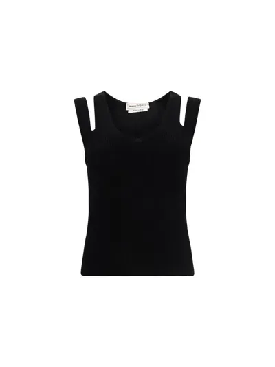 Alexander Mcqueen Top In Black