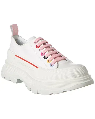 Alexander Mcqueen Tread Slick Canvas Sneaker In White