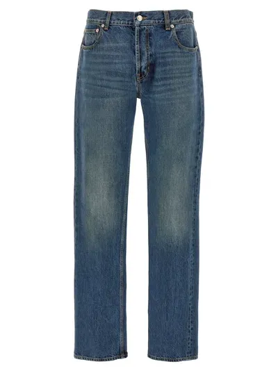 Alexander Mcqueen Trompe L'oeil Pocket Jeans In Blue