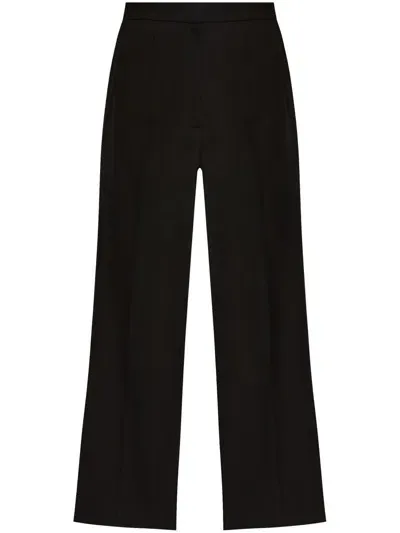 Alexander Mcqueen Wide-leg Tailored Trousers In Black