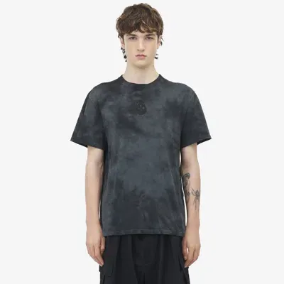 Alexander Mcqueen Dyed Cotton T-shirt In Black