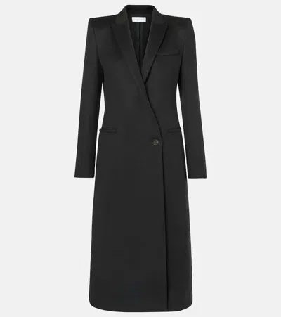 Alexander Mcqueen Wool And Cashmere Coat In Black