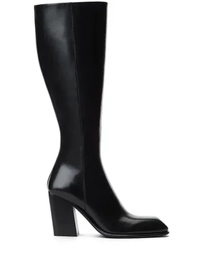 Alexander Wang 95mm Throttle Knee-high Boot In Black